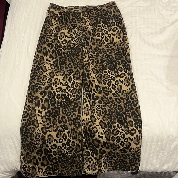 Cider Denim - Cider Tan and Black Leopard Print Jeans